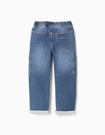 Jogger Cargo Con Bolsillos En Demin - vista 5