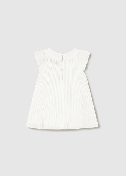Vestido Plisado - Blanco - vista 2