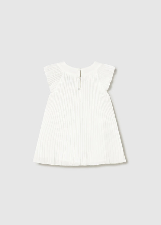 Vestido Plisado - Blanco - vista 2