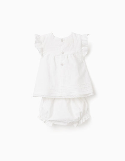 Vestido Bebe Bordado Verano 2 Piezas - vista 2