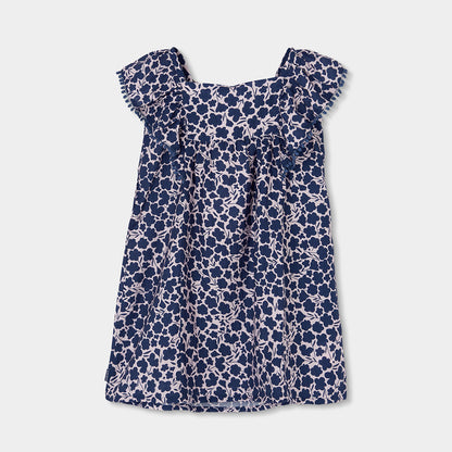 Vestido Viscosa Flores De Niña