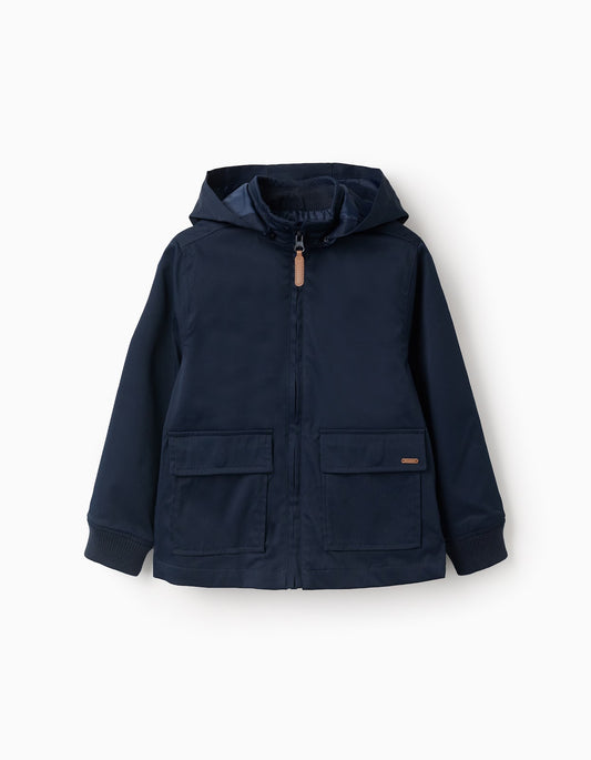 Chaqueta Con Cierre De Cremallera Beige - Marfil