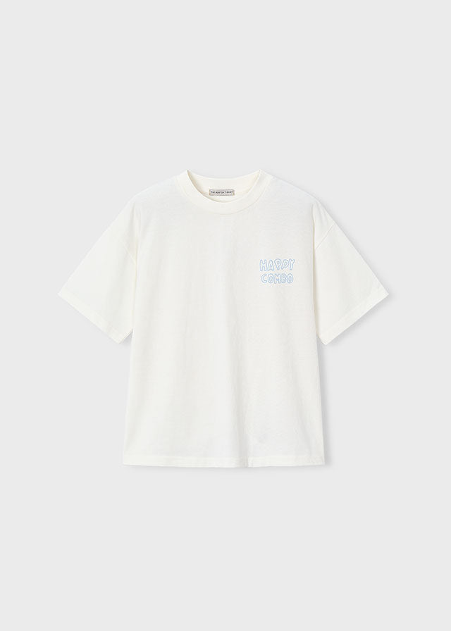 Camiseta M/c "happy Combo" - Nata - vista 2