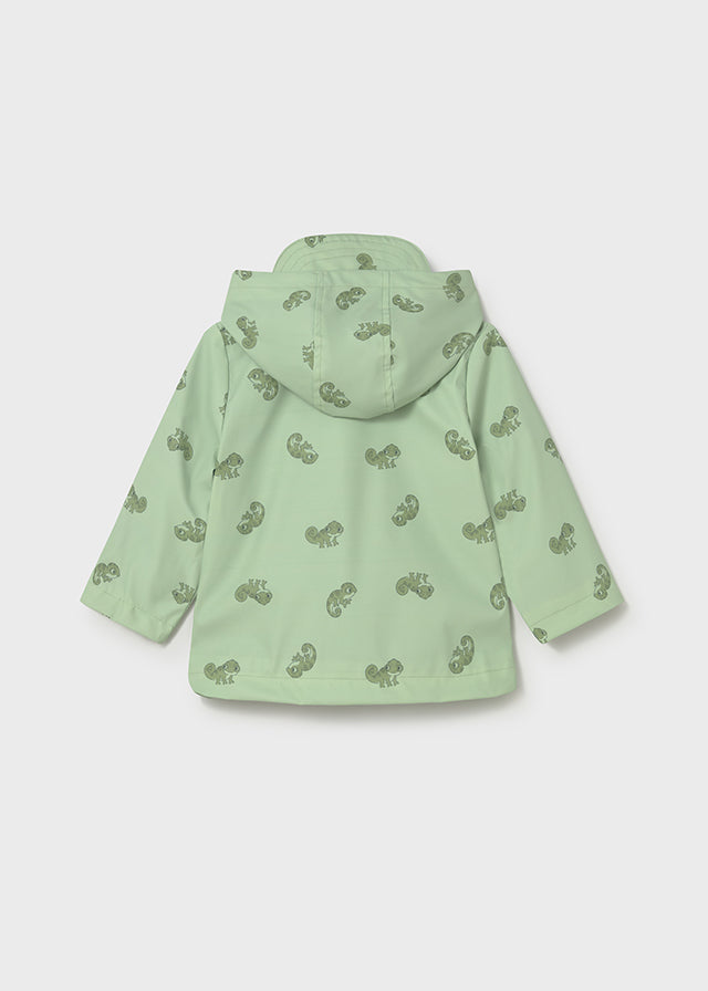 Chaqueta Impermeable Verde Estampado - Matcha - vista 2