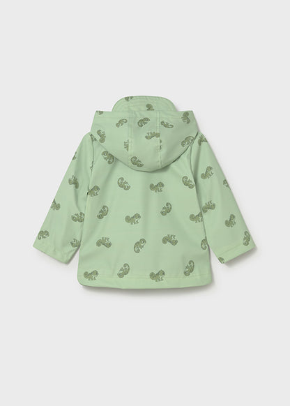 Chaqueta Impermeable Verde Estampado - Matcha - vista 2