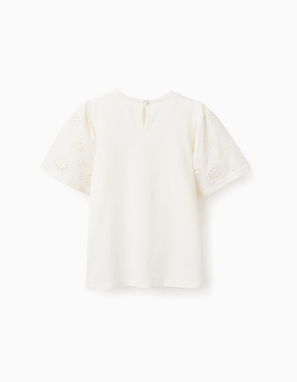 Camiseta Con Mangas Bordadas - vista 2