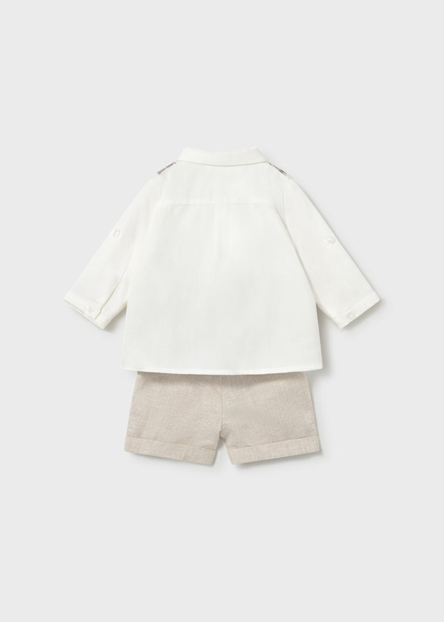 Conjunto Pantalon Corto Y Chaleco - Trigo - vista 3