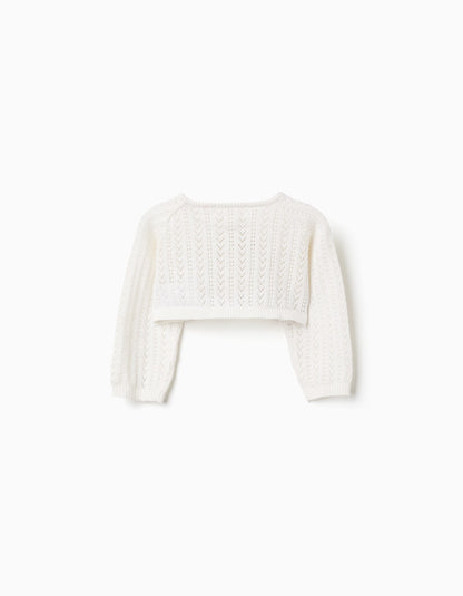 Cardigan Tejido Marfil - vista 2
