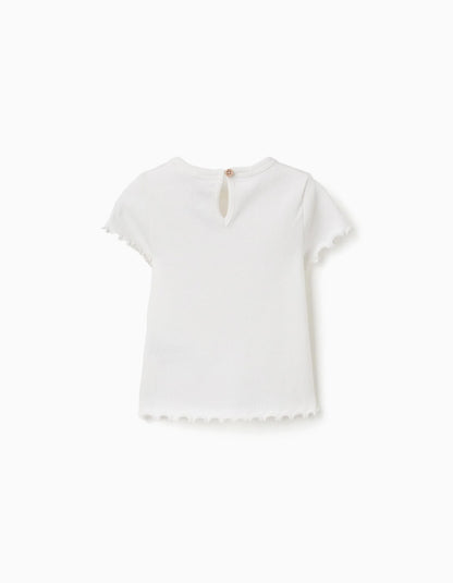 Camiseta Canale Bordado Girasol Marfil - vista 10