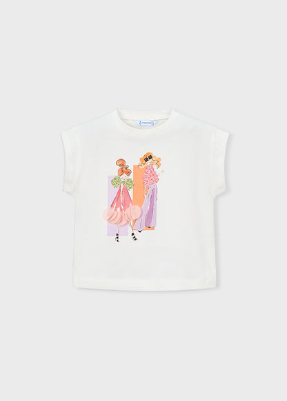 Camiseta Estampado Muñecas M/c - Crudo - vista 3