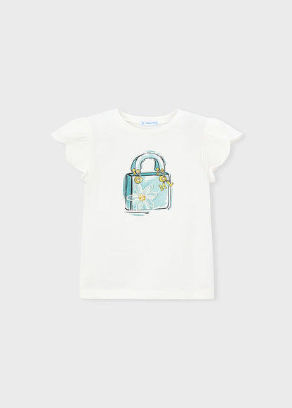 Camiseta Bordada Cartera M/c - Crudo - vista 3
