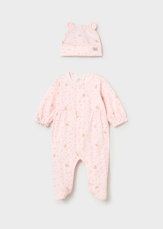Pijama Y Gorro - Rosa baby