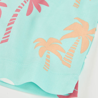 Short Viscosa Estampado Palmeras