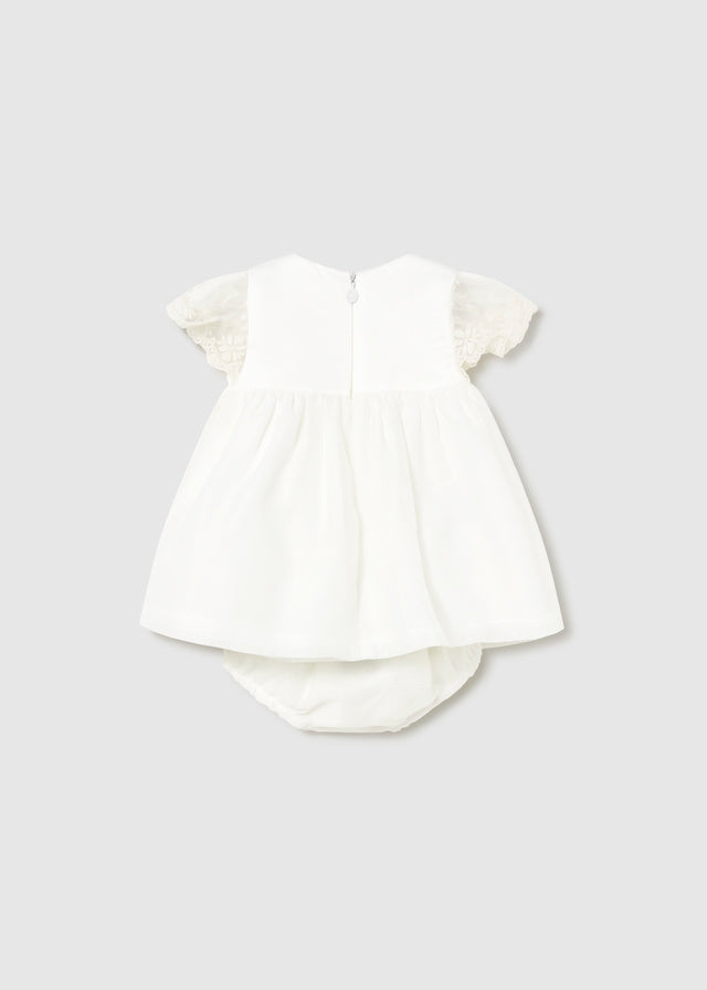 Vestido Combinado Ceremonia - Nata - vista 2