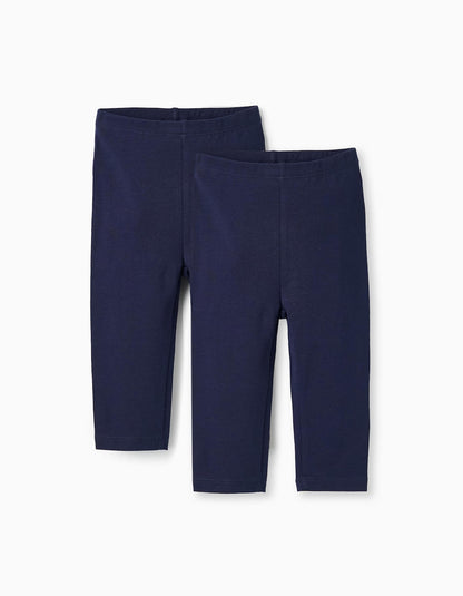 Set X 2 Leggings - Azul Oscuro