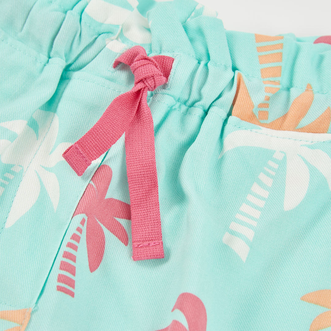 Short Viscosa Estampado Palmeras