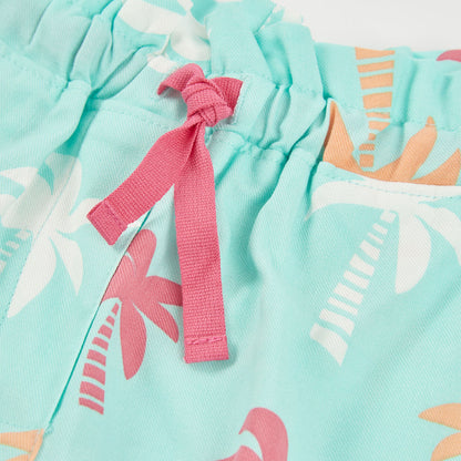 Short Viscosa Estampado Palmeras