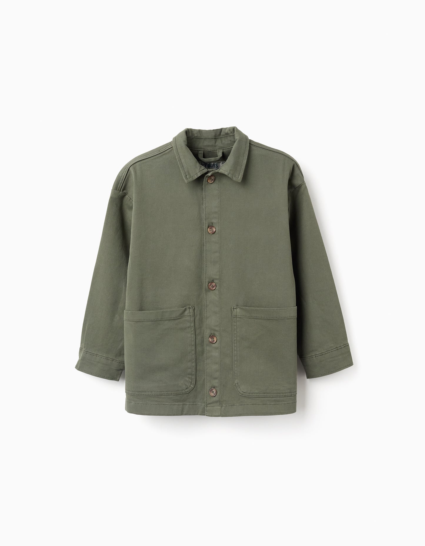 Chaqueta Dril Verde Militar