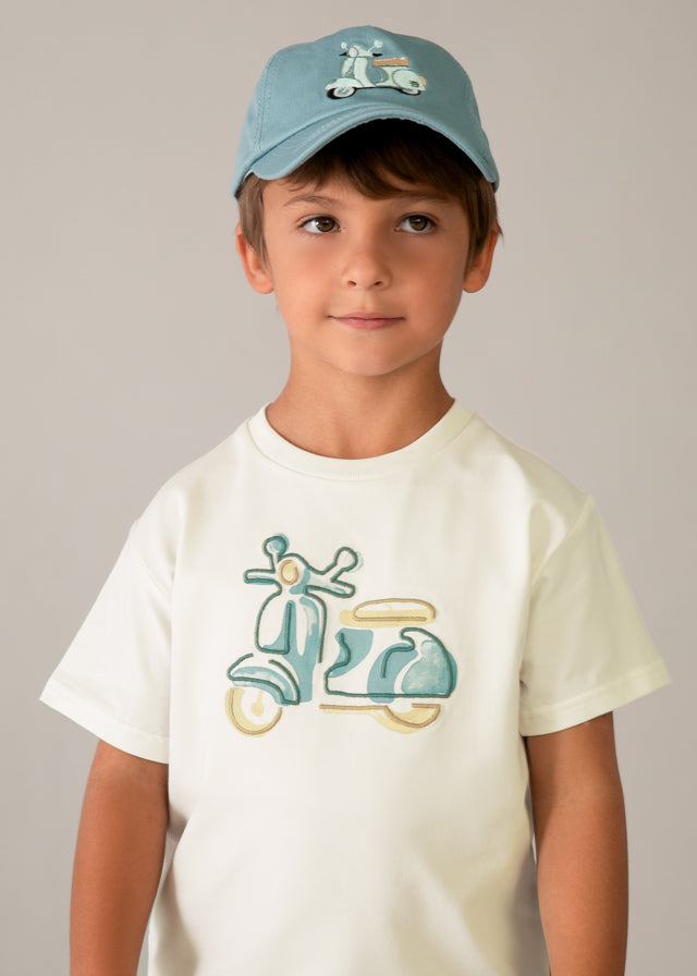 Camiseta M/c Bordado Moto