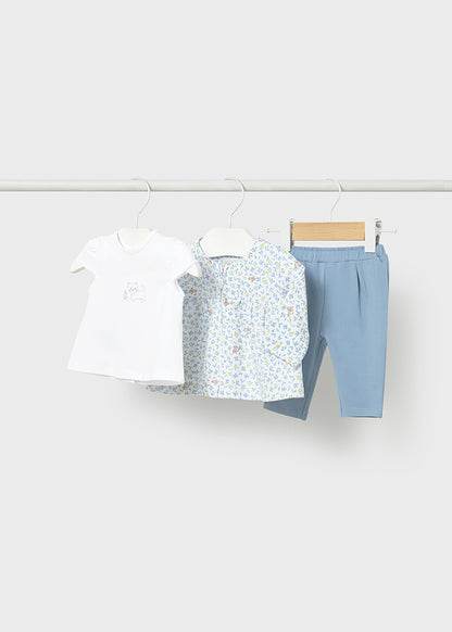 Conjunto 3 Piezas Flores