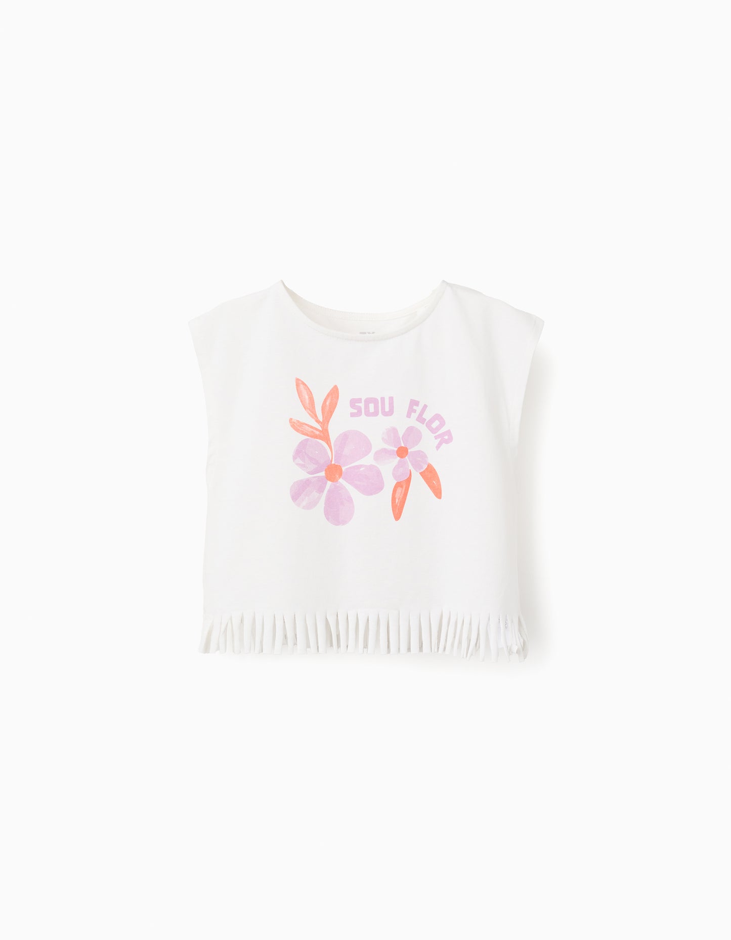 Camiseta Flecos, Estampado Flores