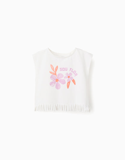 Camiseta Flecos, Estampado Flores
