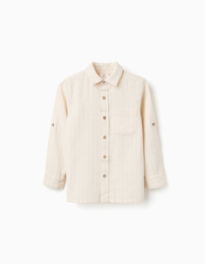 Camisa Lino Rayas