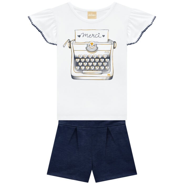 CONJUNTO SHORT MAQUINA DE ESCRIBIR