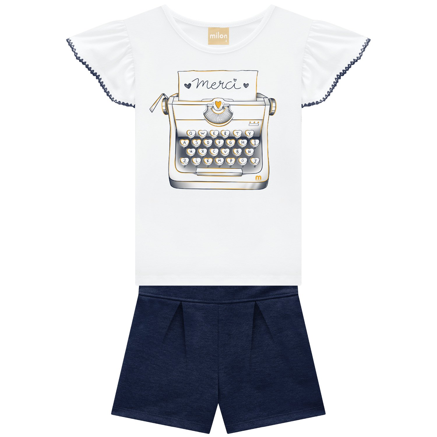 CONJUNTO FEMENINO_2000963_0001_00 CONJUNTO SHORT MAQUINA DE ESCRIBIR - Image 1