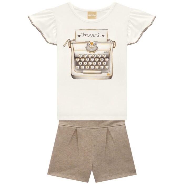 CONJUNTO SHORT MAQUINA DE ESCRIBIR