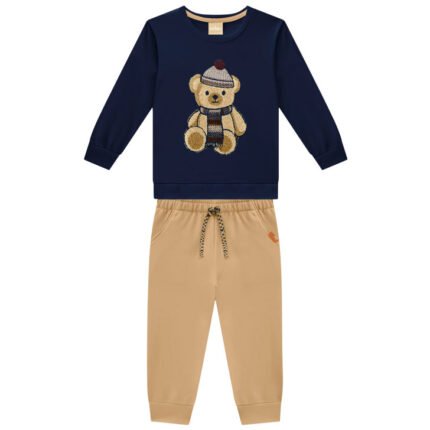 CONJUNTO OSO BORDADO