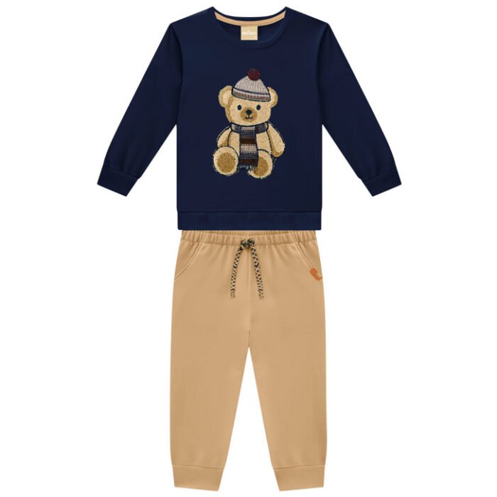 CONJUNTO OSO BORDADO