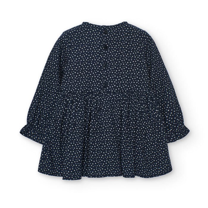 VESTIDO AZUL CHIC TOPOS - Image 2